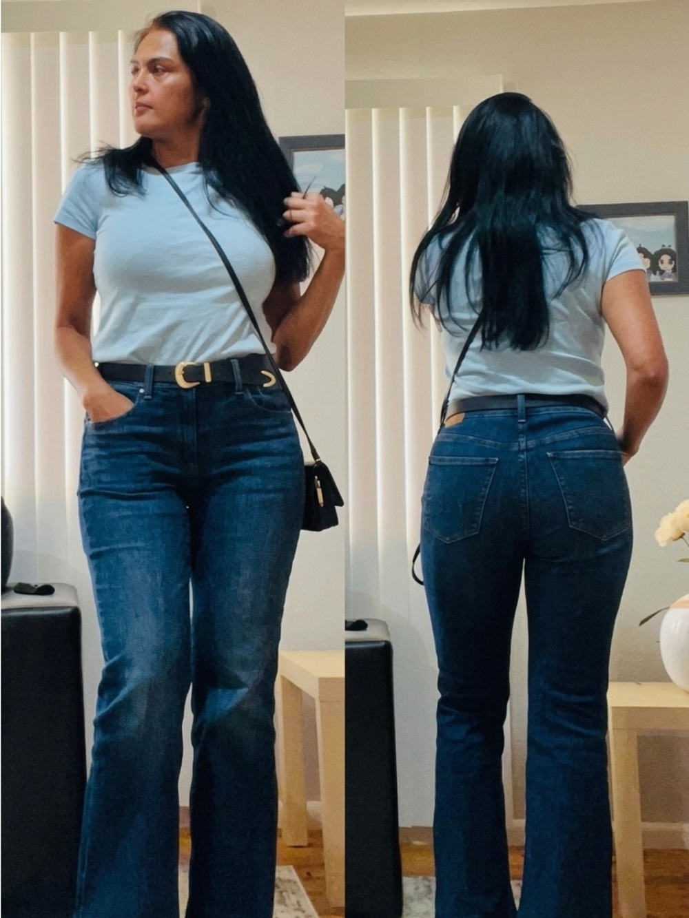 Aeropostale Dark Blue High-Rise Wide Leg Jeans